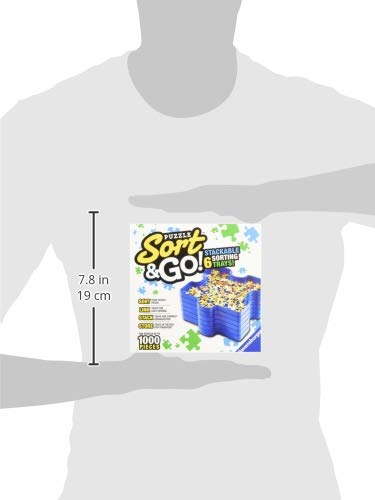 Ravensburger Sort and Go illustrates capacity for up to 1000-piece puzzles