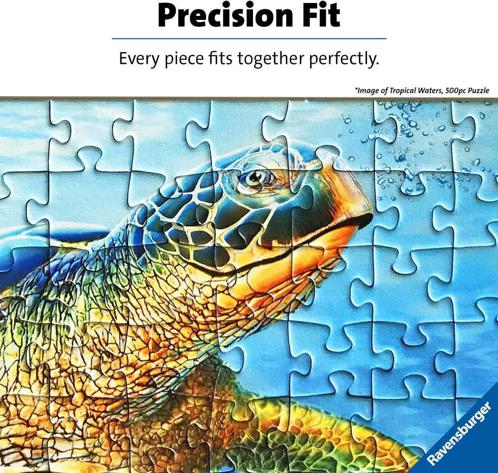 Ravensburger Typefaces interlocking pieces demonstrate perfect fit while assembling