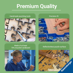 Ravensburger Wicked Act I puzzle features uniquely shaped pieces for frustration-free piecing and satisfaction.
