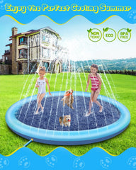 Raxurt Splash Pad dog pool use for a cooling outdoor moment.