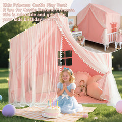 Razee kids tent measures 57 by 35.5 by 53 inches for ample space.