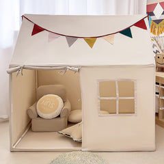 Razee Kids Tent living room display blends with décor.