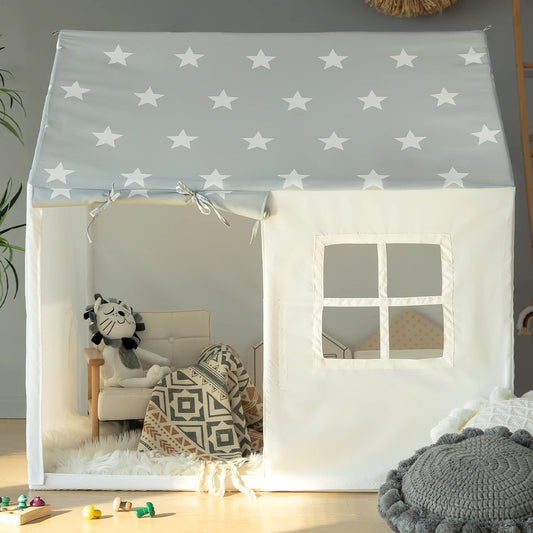 Razee Play Tent for Kids in a cozy living room, inviting imaginative play.