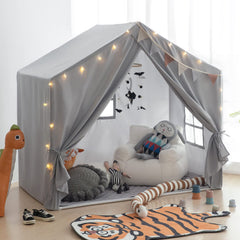 Razee playhouse gray folded storage option for compact packing