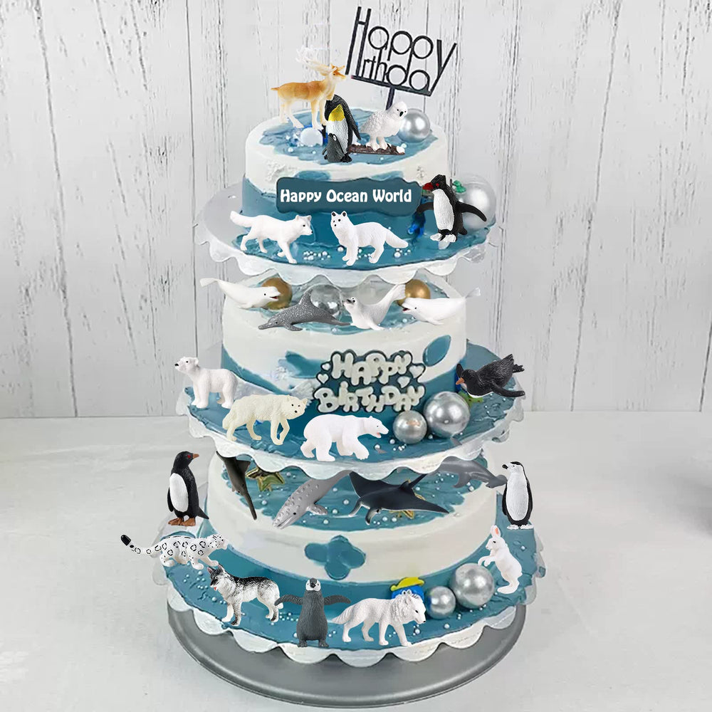 RCOMG penguin figurine enhances seaside dioramas and pretend play.