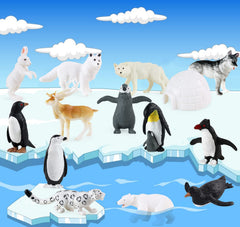 RCOMG Arctic Hare Figurine with delicate details enhances learning and playtime