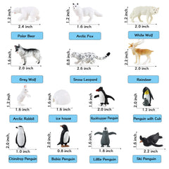 RCOMG Polar Bear Figurine with realistic paint for storytelling and display