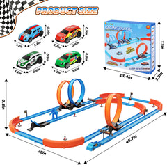 Rcovasc kids racing set displayed in a playroom