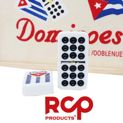 RCP PRODUCTS Dominos Set metal spinner highlights smooth tile movement during play