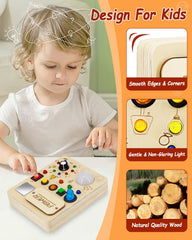 RCPLAGA vibrant colors and buttons aid recognition and problem-solving
