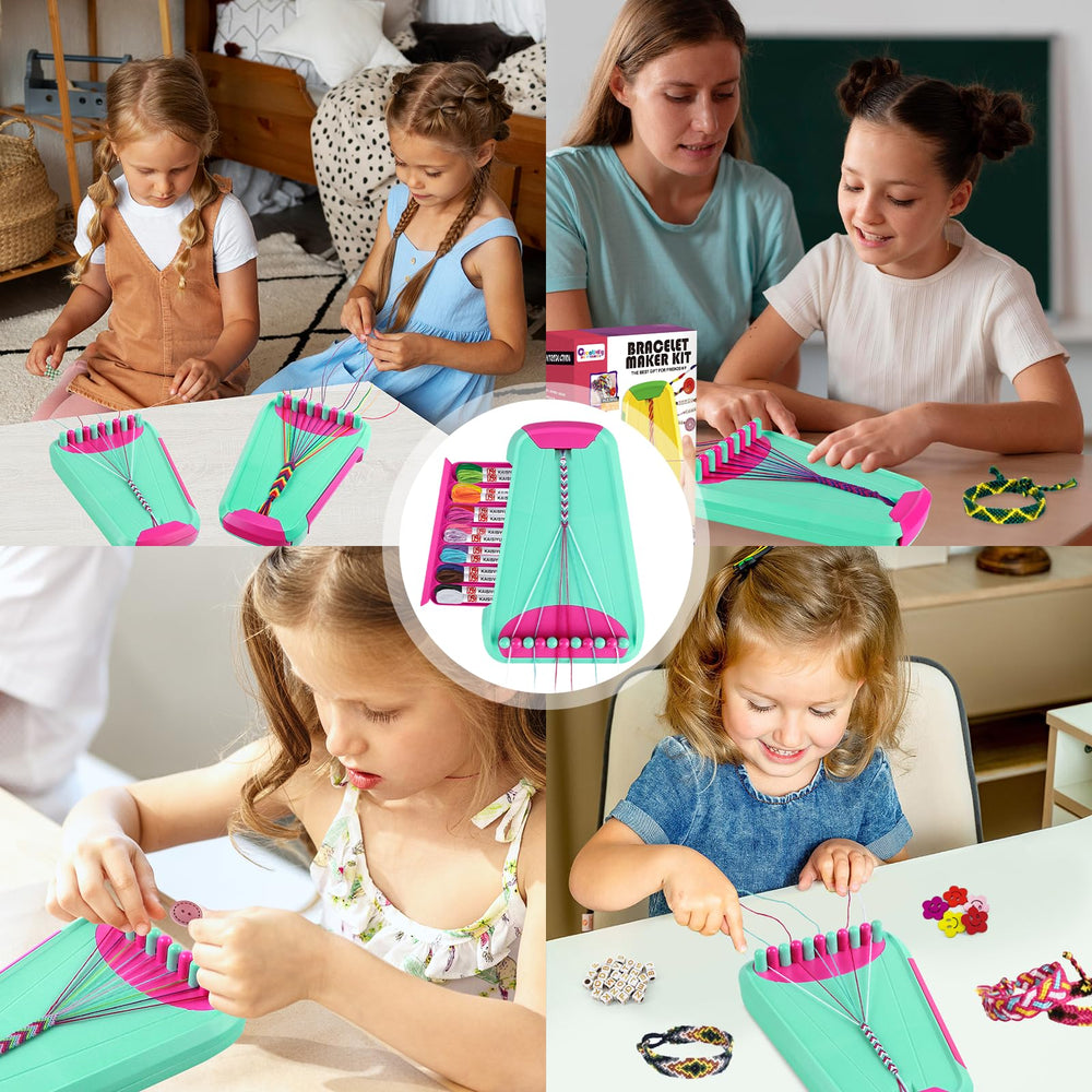 Rdfmy bracelet kit hidden storage compartment keeps threads organized