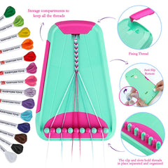 Rdfmy bracelet making kit contents with threads and tools for creative color options