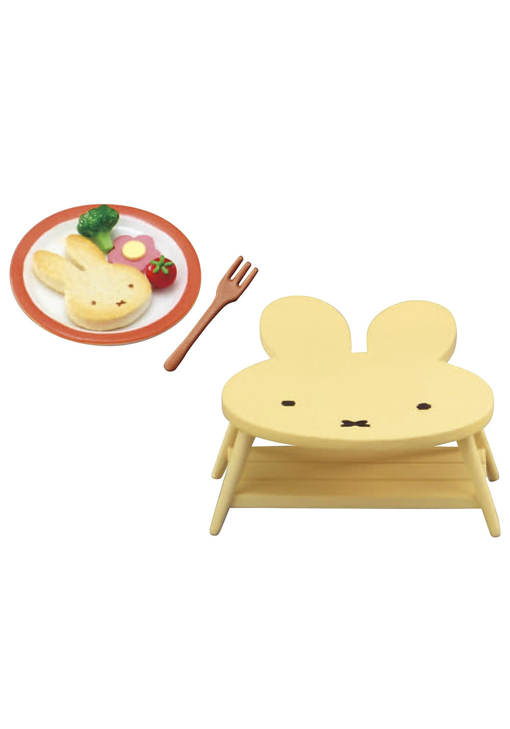 Re-Ment Miffy breakfast table mini adds cozy mornings to your display vignette.