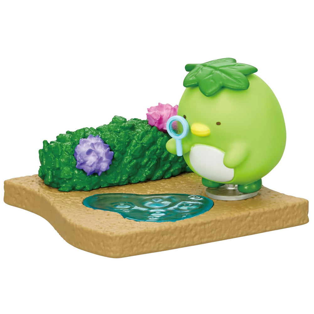 Re-Ment Sumikko Gurashi collectible mini-figure sideview highlights portable charm for shelves