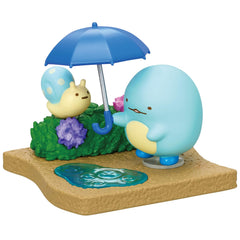 Re-Ment Sumikko Gurashi figurine on desk display demonstrates compact charm for workspaces