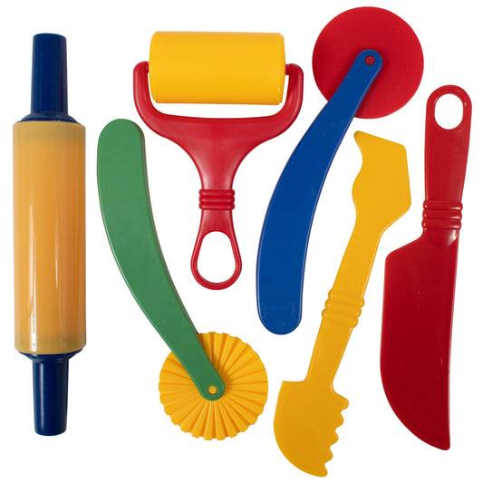 READY 2 LEARN rolling pin dough tool with ergonomic grip boosts control for kids