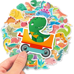 Reaeon laptop dinosaur stickers for personalized devices and school supplies.