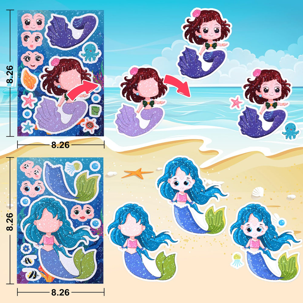 Reaeon mermaid stickers tail details add character to mermaids
