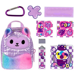 REAL LITTLES Koala Sprinkle Cake backpack has collectible scented mini items.