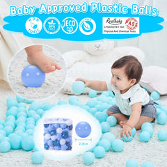 Realhaha ball pit balls 2.16-inch diameter for easy grasp and safe handling.