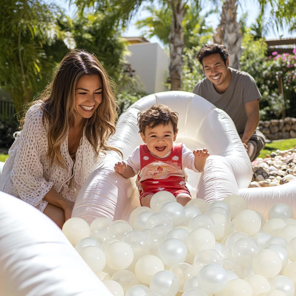 Realhaha beige ball pit balls in pool scene offer colorful sensory play