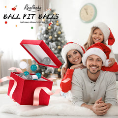 Realhaha ball pit scenes demonstrate safe, cushioned play inside a ball pit or play tent