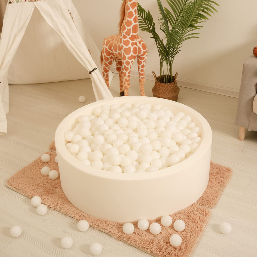 Realhaha ball pit balls close-up texture showing durable, crush-proof design for long-lasting play