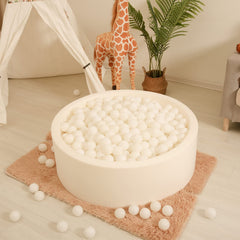 Realhaha ball pit balls close-up texture showing durable, crush-proof design for long-lasting play