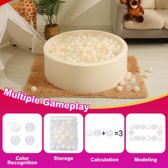 Realhaha ball pit balls close-up: smooth surface and durable finish.