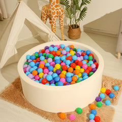 Realhaha ball pit balls closeup texture, smooth edges for comfortable touch