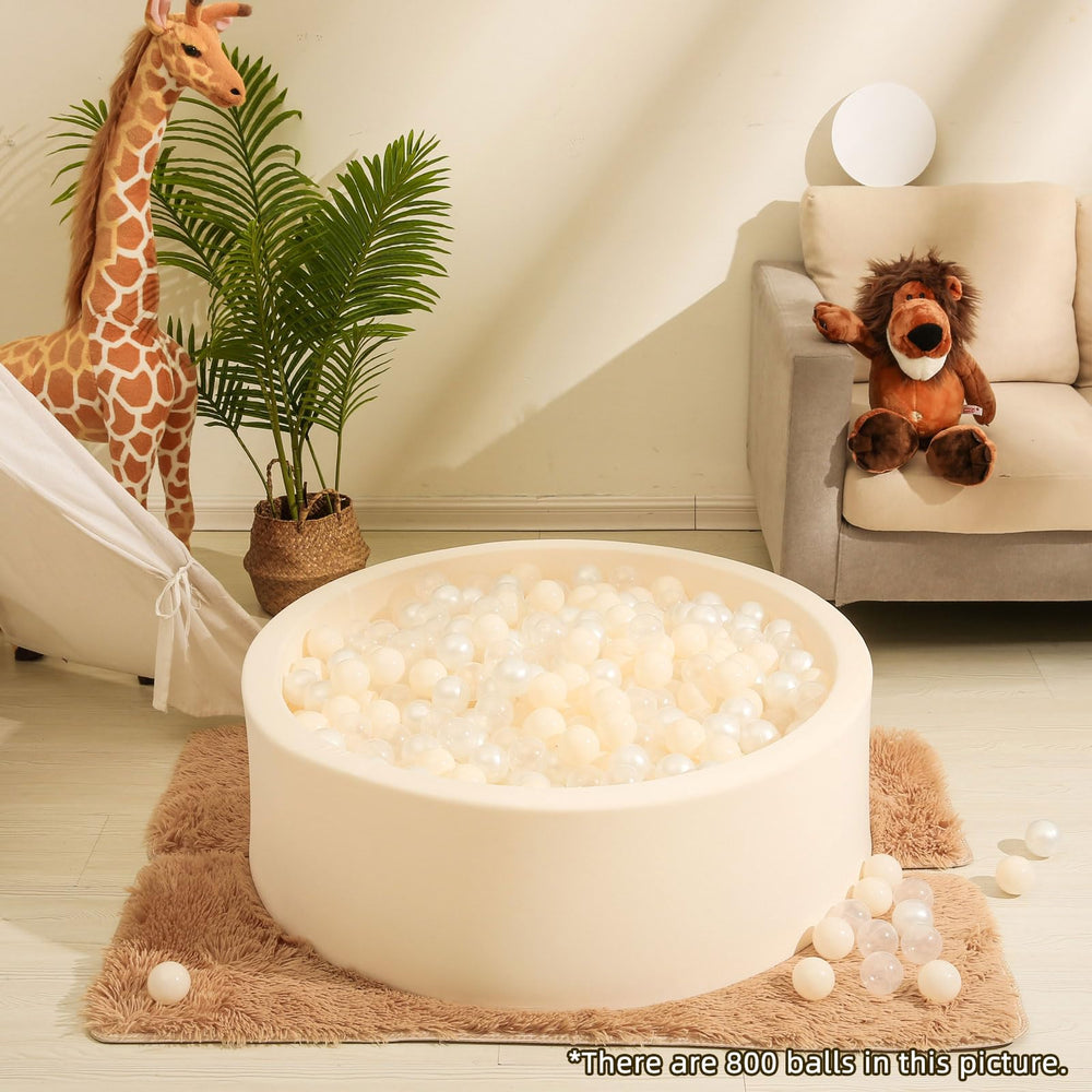 Realhaha ball pit balls in crush-proof sealed design for long-lasting use.