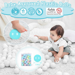 Realhaha ball pit balls green and blue promote safe indoor play.