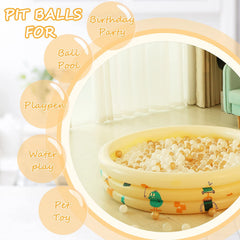Realhaha ball pit balls showing smooth edges for comfortable toddler handling