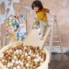 Realhaha ball pit balls feature smooth edges for gentle handling by toddlers.