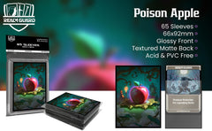 Realm Guard Poison Apple sleeves back view with semi-gloss front enhances artwork visibility