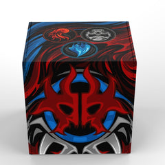 Realm Guard TCG box closed, ready for travel and protection.
