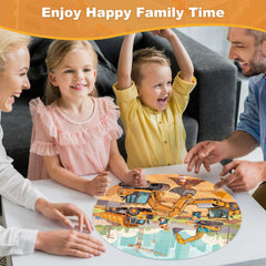 REALRINDO construction-site puzzle packaging, gift-ready for birthdays or family game nights