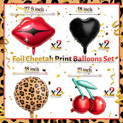 Realspring black heart foil balloons add bold contrast to edgy celebrations