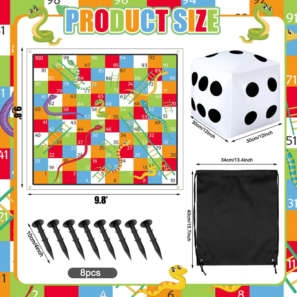 Realspring inflatable dice provides a large, visible roll for dynamic gameplay.