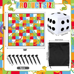 Realspring inflatable dice provides a large, visible roll for dynamic gameplay.