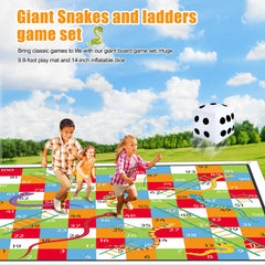Realspring giant game mat withstands indoor and outdoor use for lasting fun.