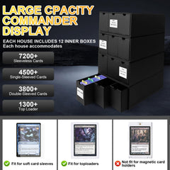 REAQUE Toploader Box labels demonstrate easy categorization with clear tagging for quick retrieval