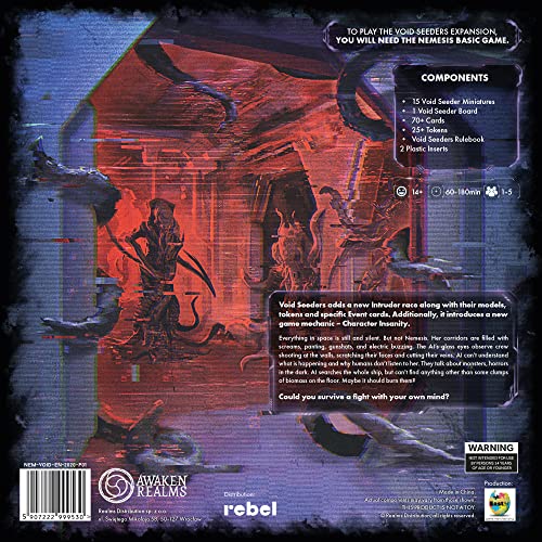 Rebel Studio Voidseeders Character Insanity rule adds immersive twists.