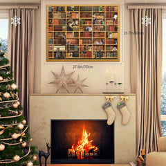 RECHIATO Cats Library Jigsaw Puzzle wide shot highlights 1000-piece format