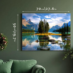 RECHIATO Moraine Lake puzzle back sides marked with English letters for easy organization