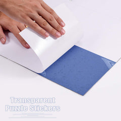 RECHIATO wall hangers included for immediate display of preserved puzzles.