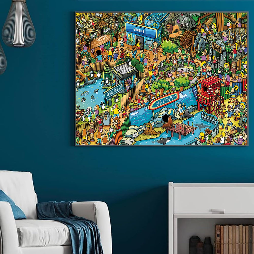 RECHIATO unique-designed 1000-piece puzzle boosts focus and problem-solving during gatherings.