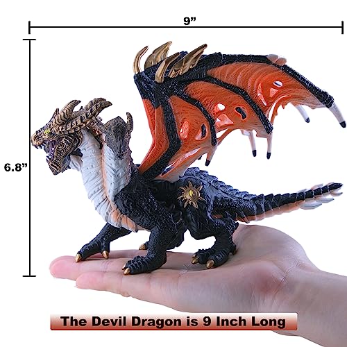 RECUR Devil Dragon figurine wings extended for dynamic diorama posing.