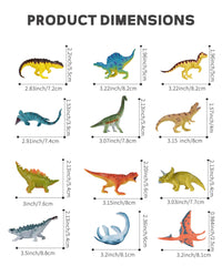 RECUR Stegosaurus dino figurine with colorful detailing for imaginative storytelling