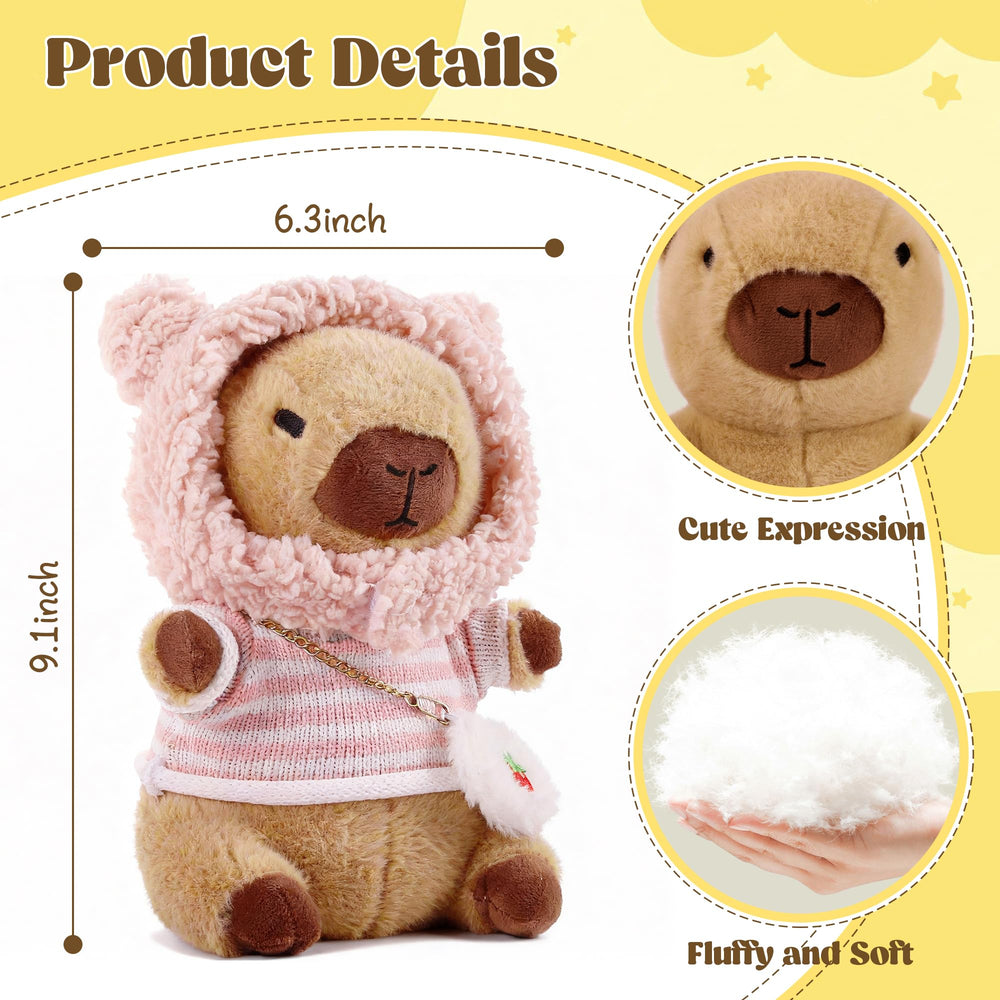 redaica capybara plush unboxing moment shows soft fabric and packaging